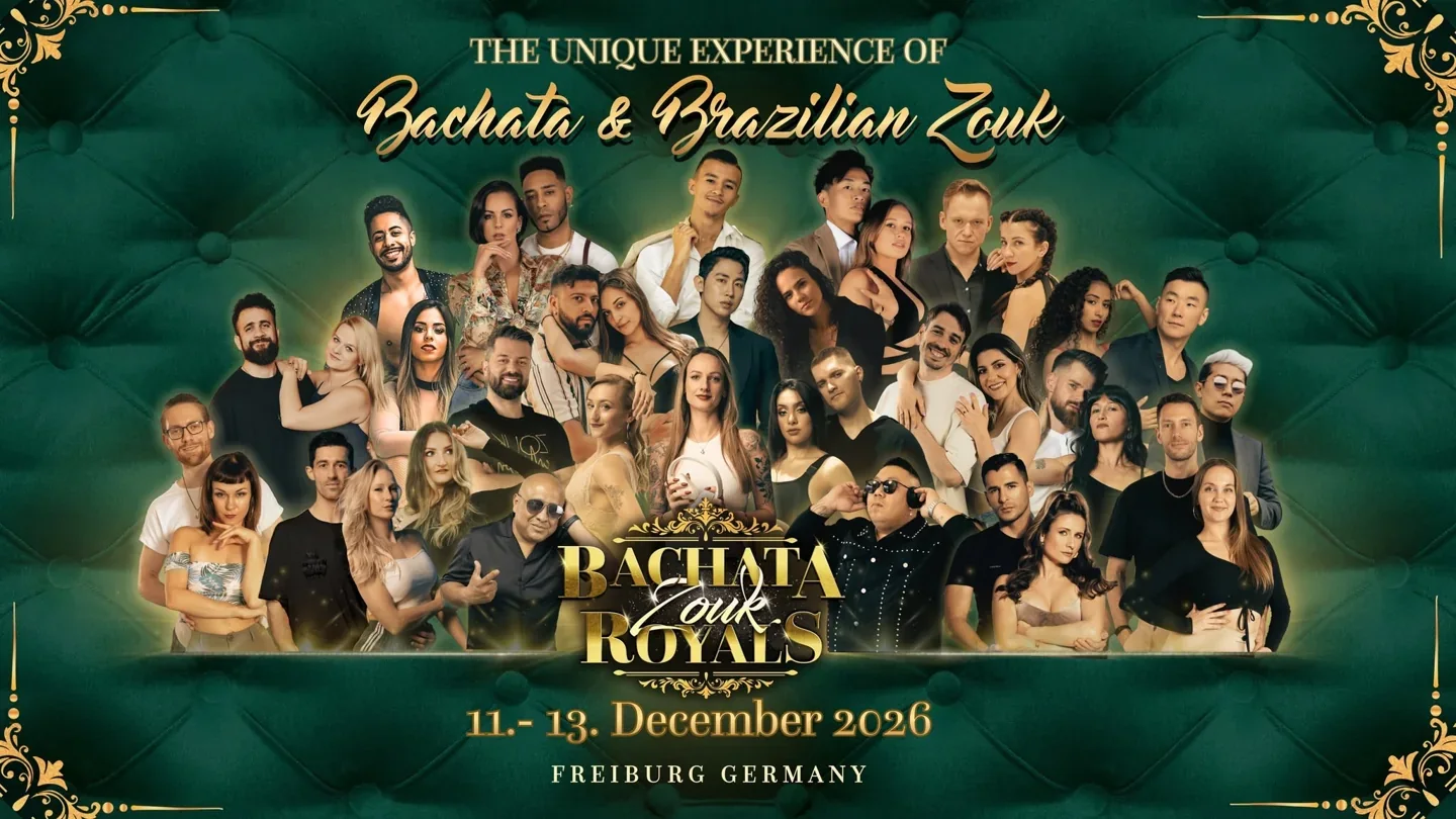 Bachata Zouk Royals 2026 · Originalflyer 11.–13. Dez. 2026
