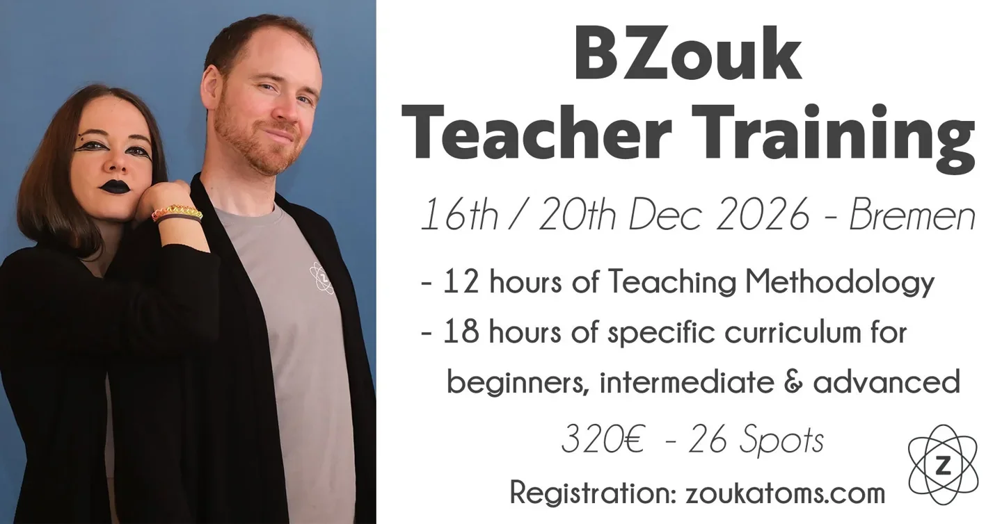 BZouk Teacher Training - 30 Hours · Originalflyer 16.–20. Dez. 2026