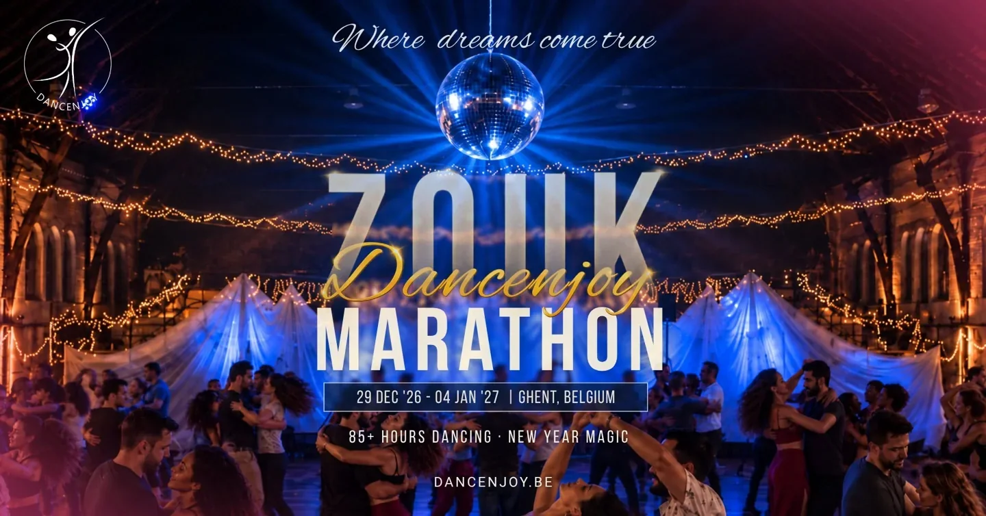 Dancenjoy Zouk Marathon - New Year 2026-2027 · Originalflyer 29. Dez. 2026 – 4. Jan. 2027