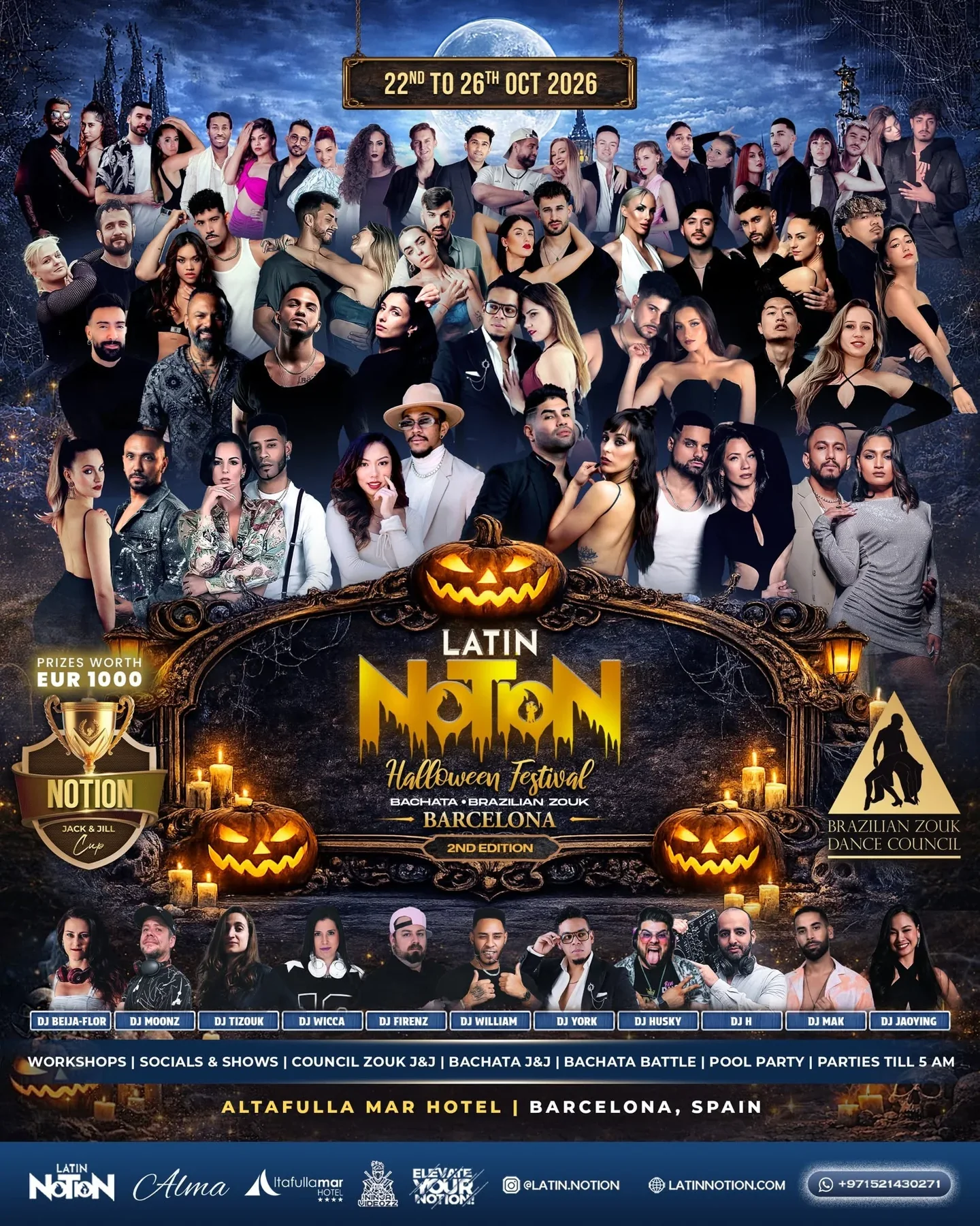 Latin Notion Spain · Originalflyer 22.–26. Okt. 2026