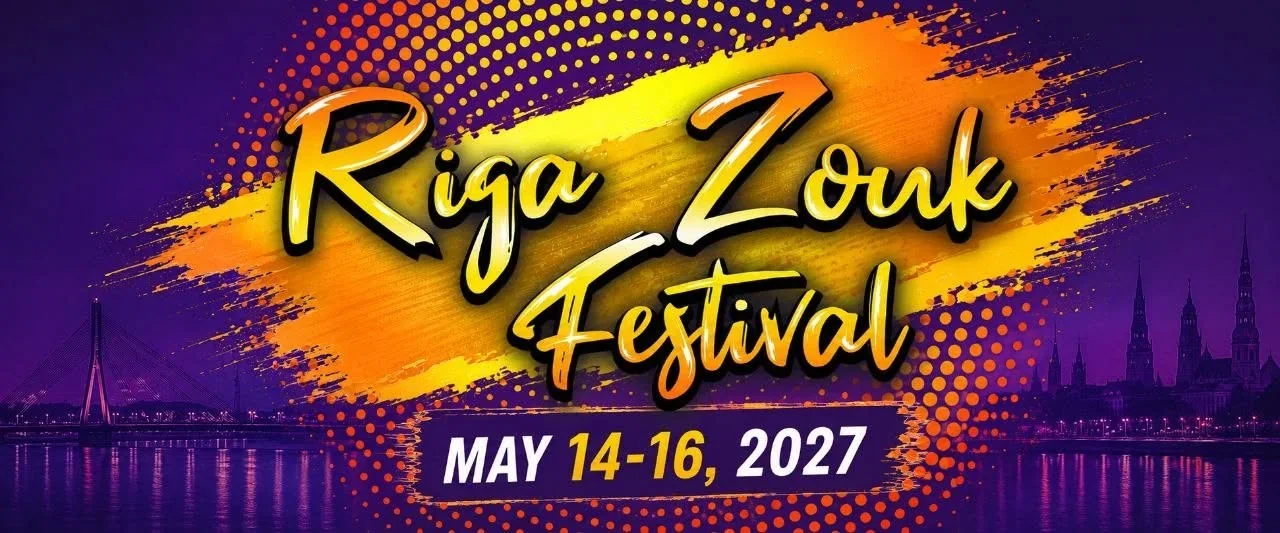 Riga Zouk Festival 2027 · Originalflyer 14.–16. Mai 2027
