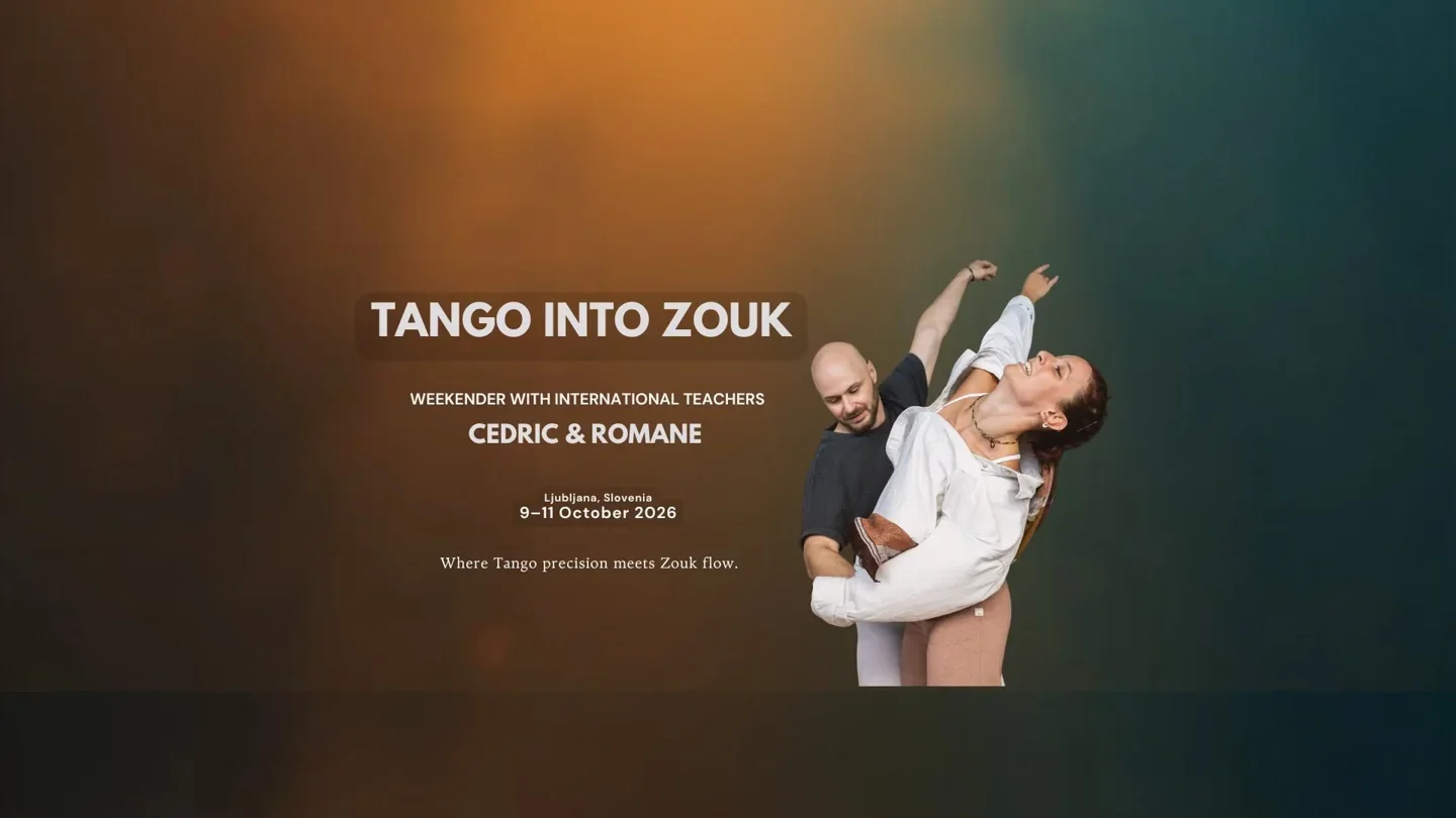 Tango into Zouk - Weekender with Cedric & Romane · Originalflyer 9.–11. Okt. 2026