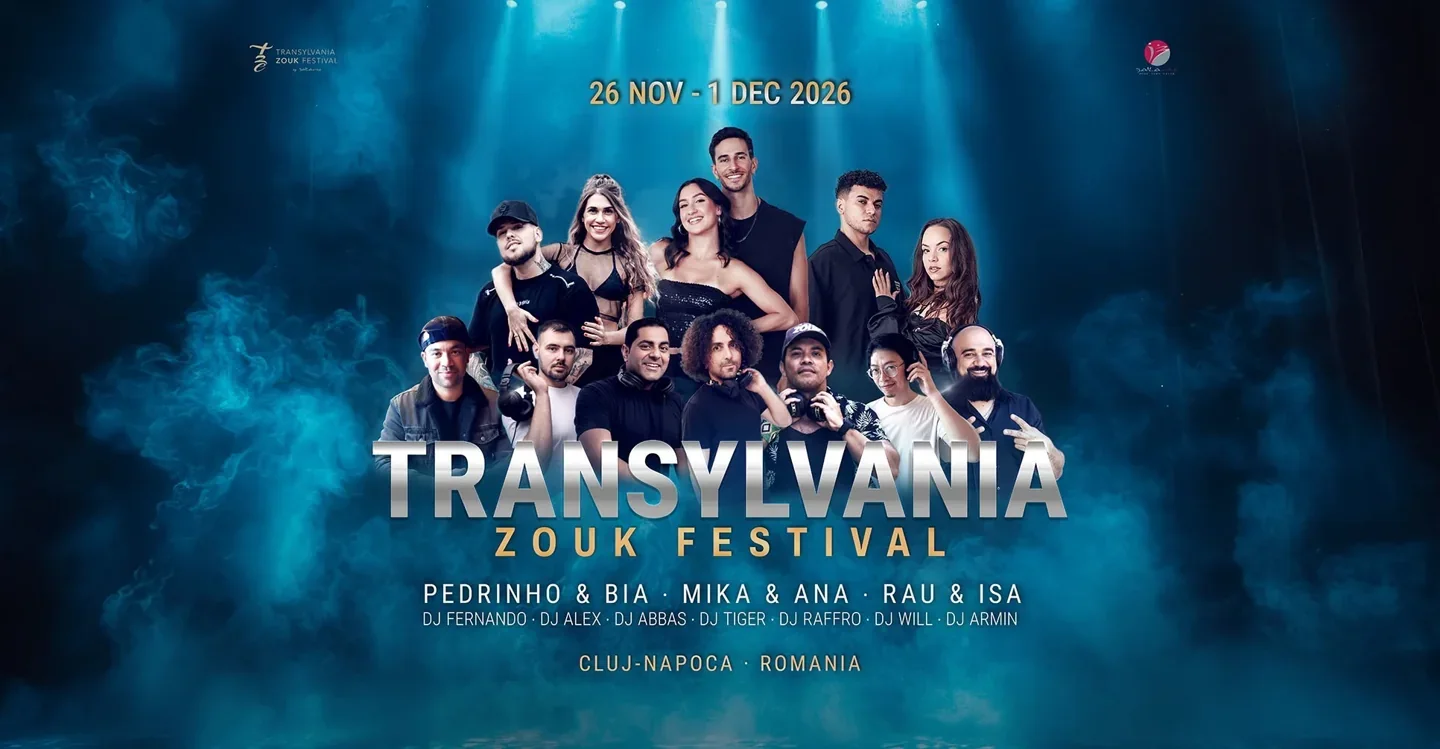 Transylvania Zouk Festival 2026 · Originalflyer 26. Nov. – 1. Dez. 2026