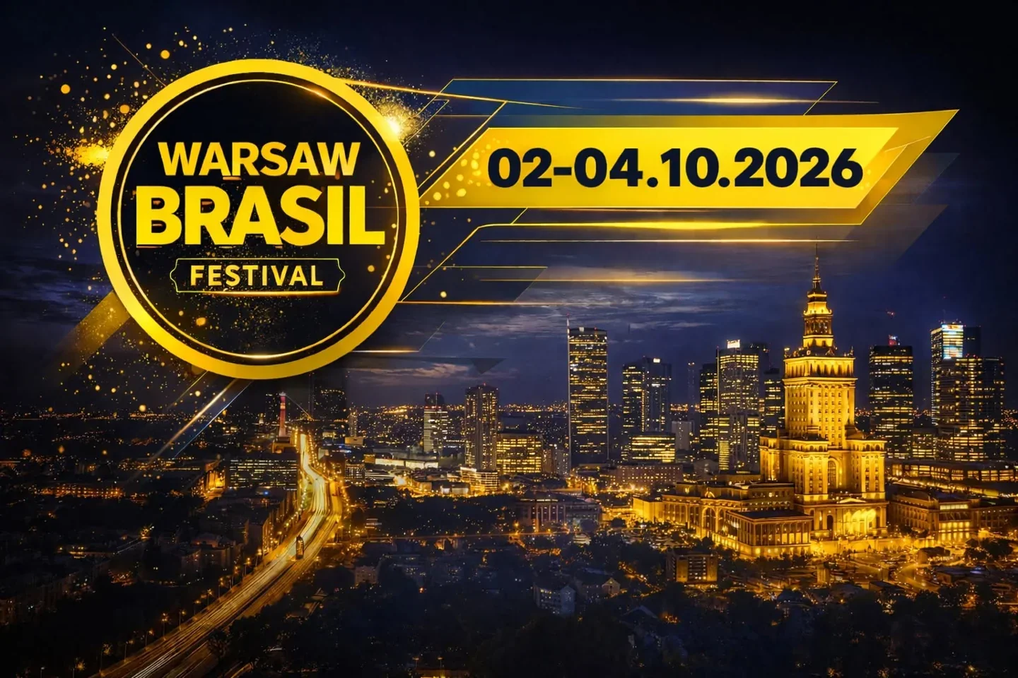 Warsaw Brasil Festival · Originalflyer 2.–4. Okt. 2026