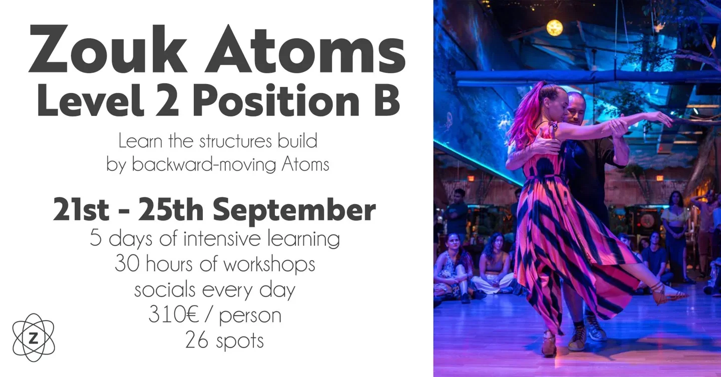 Zouk Atoms Level 2 Position B · Originalflyer 21.–25. Sept. 2027