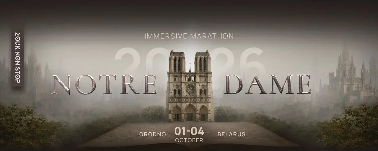 Zouk Non Stop: Immersive Marathon · Originalflyer 1.–4. Okt. 2026